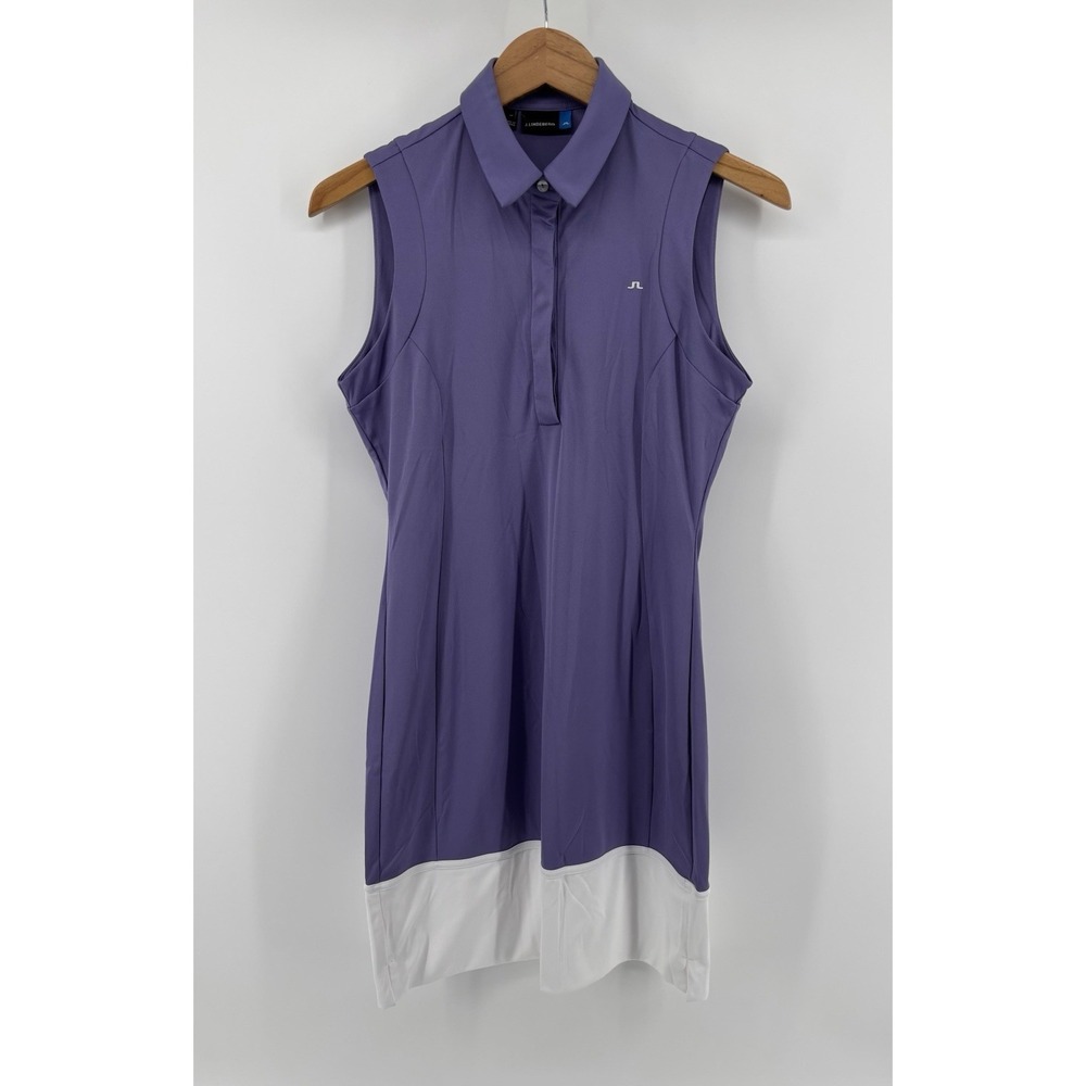 J.Lindeberg Scarlett TX Jersey Golf Dress M Sleeveless Polo Athleisure Momcore